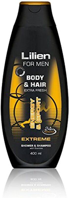 

Lilien for Men Energy & Sport Extreme Shower & Shampoo with Guarana, 400ml