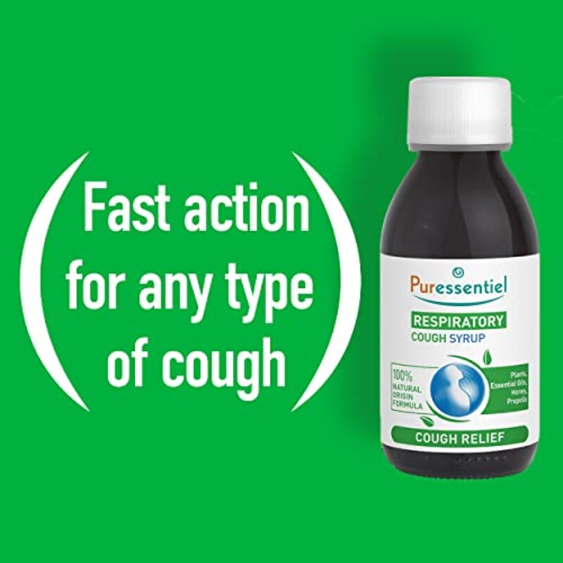 Puressentiel Respiratory Throat Syrup 4 Eobbd Essential Oils, 125ml