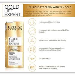 Eveline Cosmetics Gold Lift Expert Eye Cream with 24 Karat Gold, 15ml