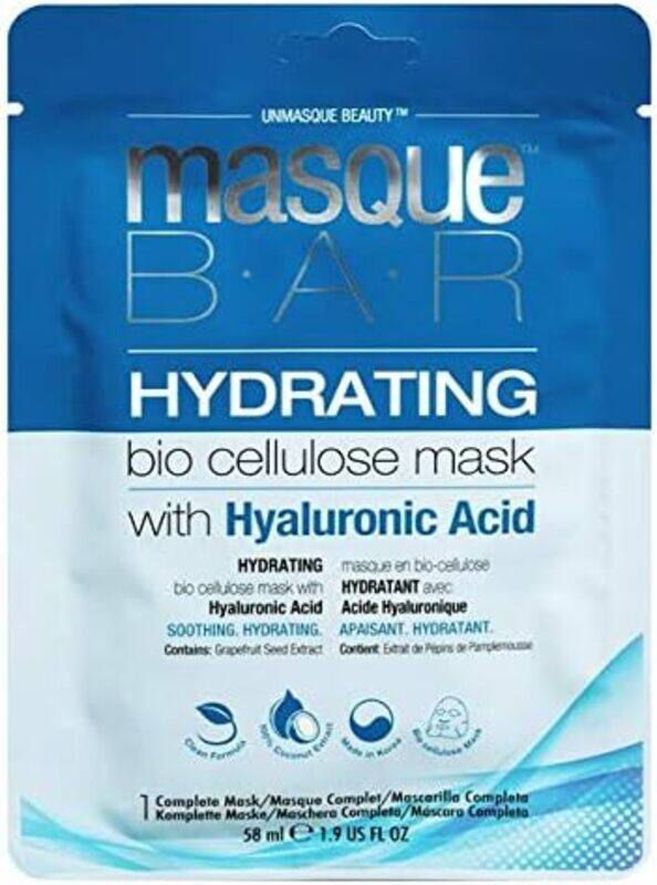 

Masque Bar Hydrating Bio Cellulose Sheet Mask, 1 Mask