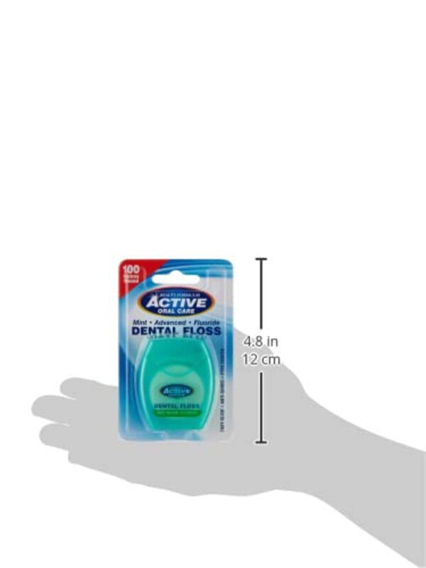 Beauty Formulas Active Oral Care 100-Meter Advanced Mint Waxed Fluoride Floss, 1 Piece