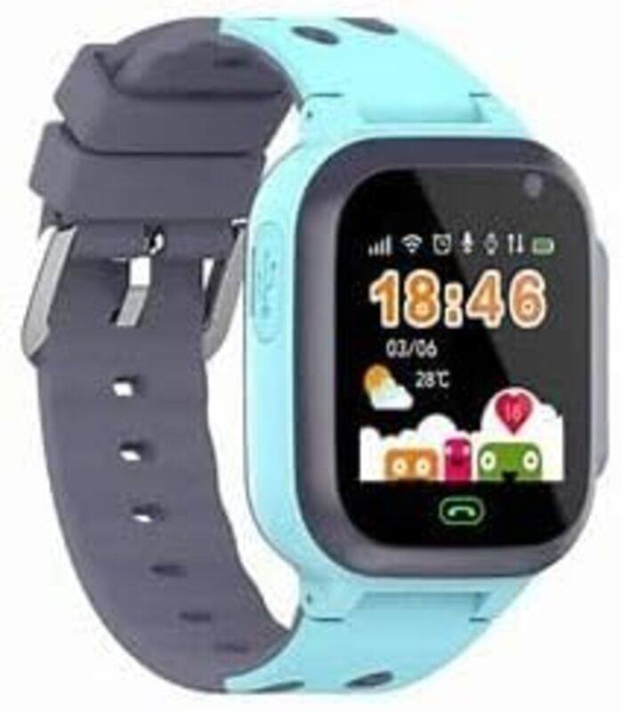 

New modio MK06 1.44 inch Kids Smart Watch With IP67 Waterproof Camera and Sim Card Slot Blue (Blue)