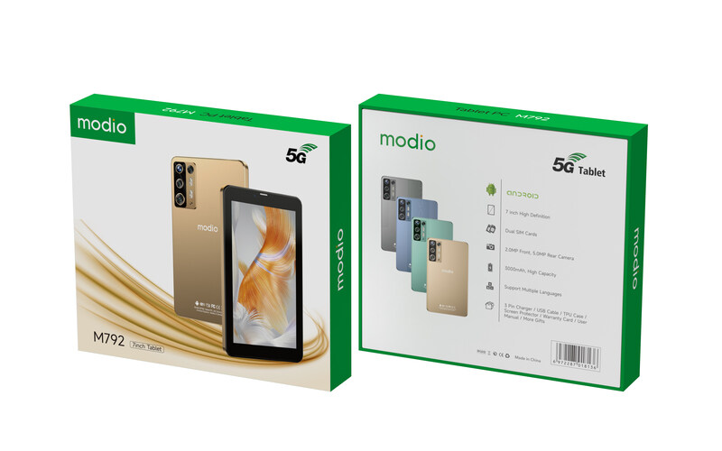

Modio M792 7 Inch High Definition Display 5G Tablet, 6GB RAM 256GB Gold