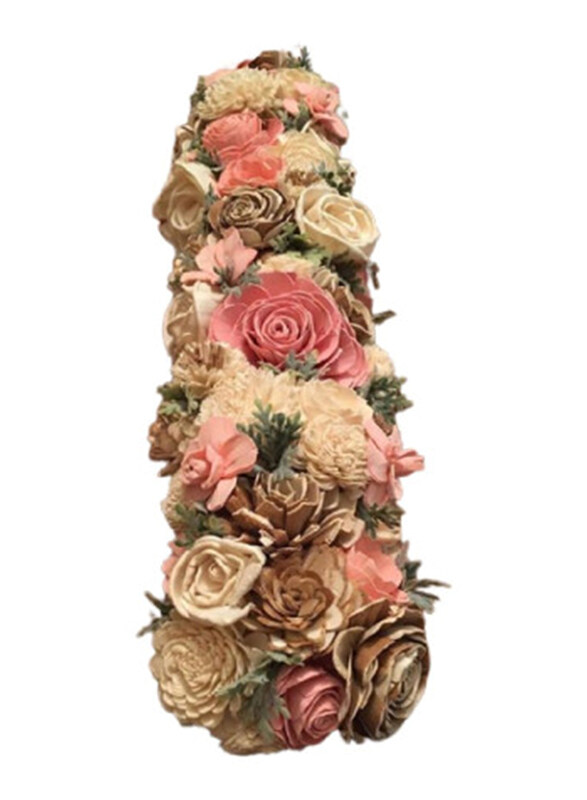 

Eco Flowers Natural Colour Christmas Garland Runner, Multicolour