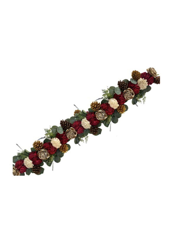 

Eco Flowers Christmas Garland Runner, Multicolour