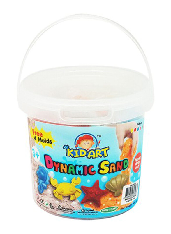 

Kidart Kinetic Sand with 4 Molds, 300g, Multicolour