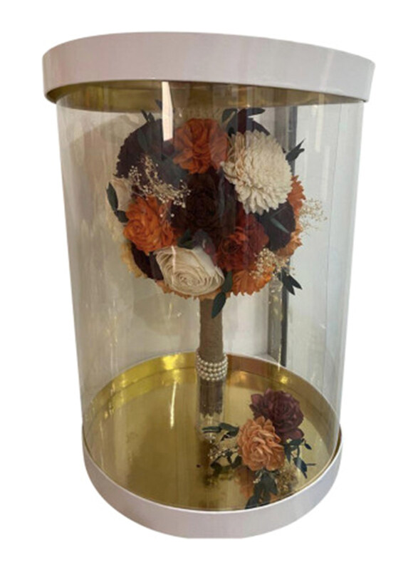 

Eco Flowers Wedding Bouquet with Buttonnairre, Multicolour