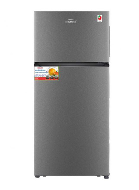 

Generaltec 319L Double Door No Frost Refrigereator, GR600KS, Grey