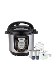 Generaltec 12L Smart Pot Electric Pressure Cooker Equipped with 15 Smart Programs, 1600W, Silver