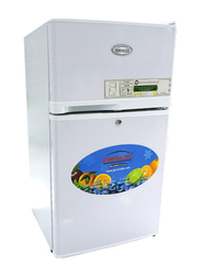 Generaltec 58L Double Door Refrigerator & 22 Liters Freezer, White