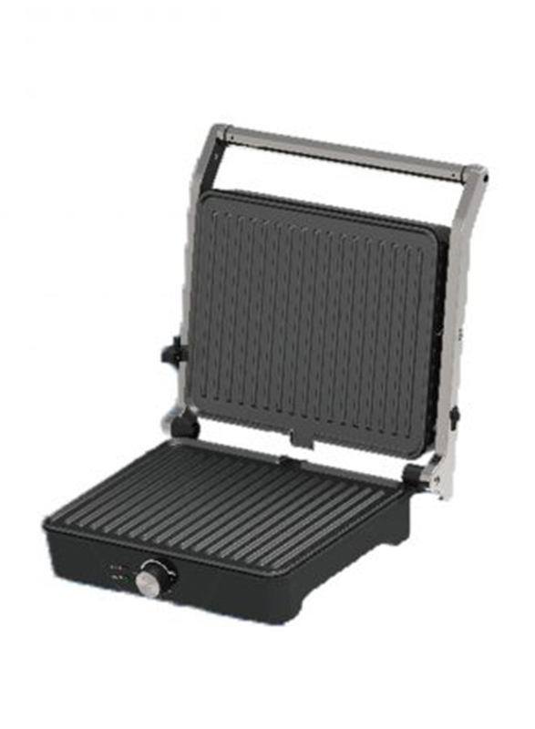 Generaltec Electric Contact Grill with Non-Stick Plates, 2000W, Silver