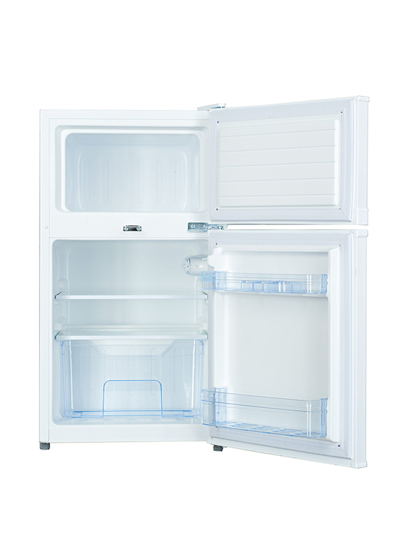 Generaltec 58L Double Door Refrigerator & 22 Liters Freezer, White