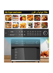 Generaltec 30L Air Fryer Oven with Visible Window & Special Dual Cook Function, 1800W, GKA40AF, Black