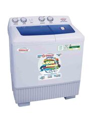 Generaltec 12Kg Top Load Twin Tub Semi Automatic Washing Machine With Turbo Spin Dryer, White