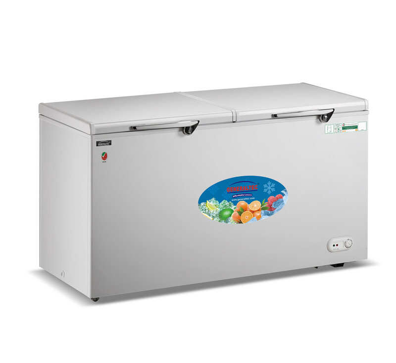 

Generaltec Double Door Chest Freezer. Model No. GF650D