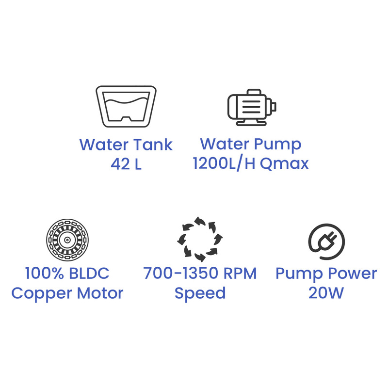 Generaltec 26 Inch Electric Standing Mist Fan