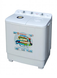 Generaltec 7.5Kg Top Load Twin Tub Washing Machine With Tubo Spin Dryer, White