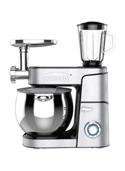 Generaltec 12L 5-in-1 Stand Mixer with Blender & Meat Grinder, 2000W, Silver