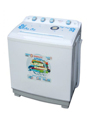 Generaltec 10Kg Twin Tub Top Load Semi Automatic Washing Machine With Spin Dryer, GW1450, White