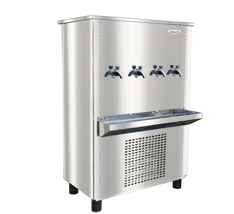 Generaltec Water Cooler, 4 Tap, Floor Standing Stainless Steel