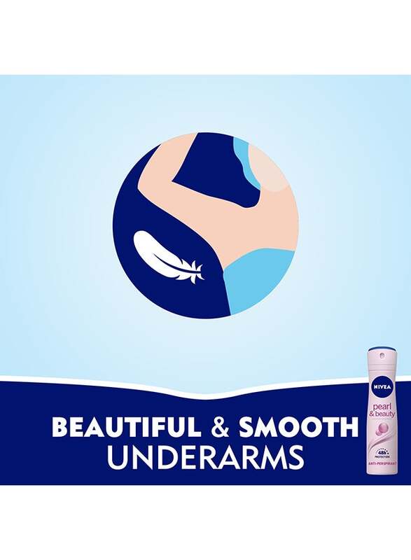 Nivea Pearl & Beauty Deodorant, 3 x 150ml