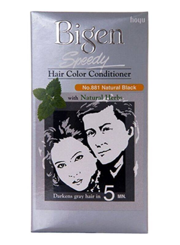 

Bigen Speedy Natural Hair Color Conditioner, 80g, Natural Black