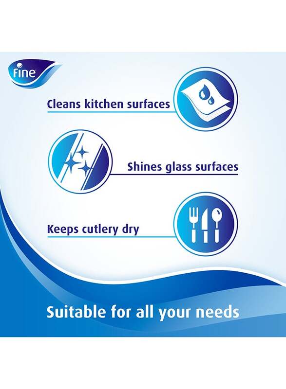Fine Kitchen Paper Towel Super Pro, Sterilized Tissues for Germ Protection, 4 Rolls