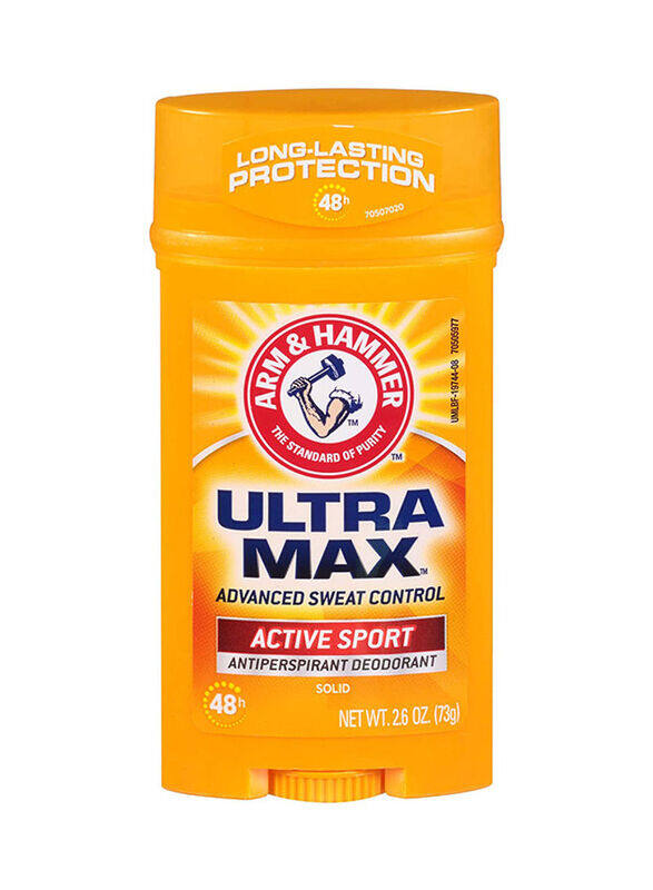 

Arm & Hammer Ultramax Active Sport Solid Yellow Antiperspirant Deodorant, 73gm