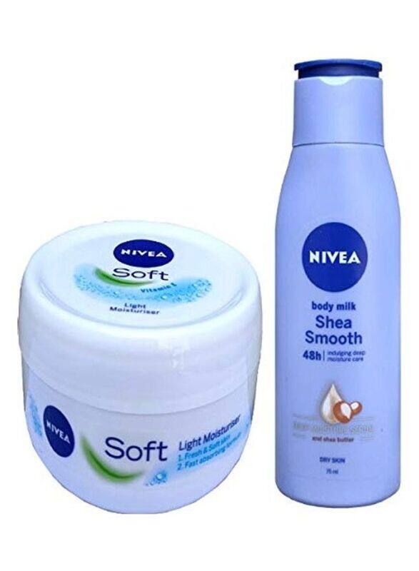 

Nivea Soft Cream with Shea Smooth, 2 Pieces