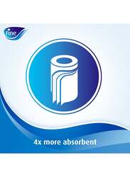 Fine 3 Ply Towel Pro Highly Absorbent Sterilized & Half Perforated Kitchen Paper Towel, 2 Rolls