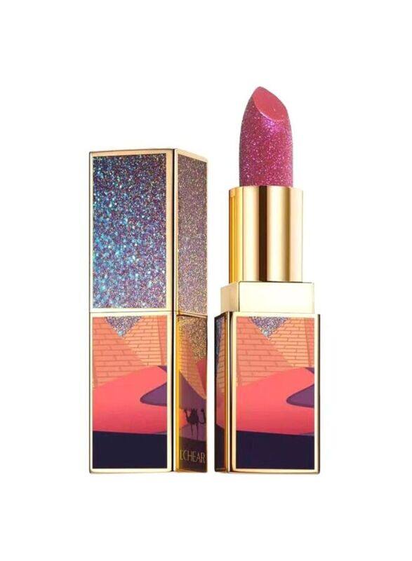 

Lchear Metallic Shine Lipstick, 02 Love Bronze, Red