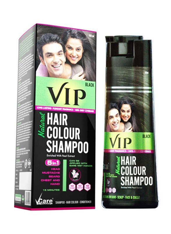 

Vip Natural Hair Colour Shampoo, 180ml, Black