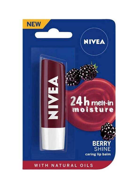 

Nivea Lip Balm, Blackberry Shine, Purple