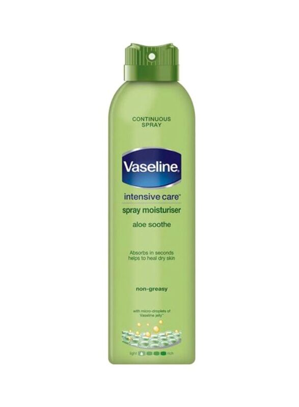 Vaseline Intensive Care Aloe Soothe Spray Moisturizer, 190ml