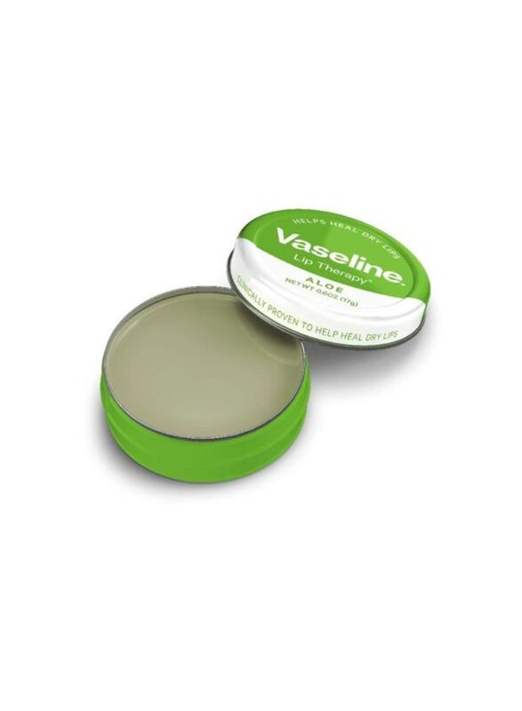 Vaseline Aloe Tin Lip Therapy, White, 17g