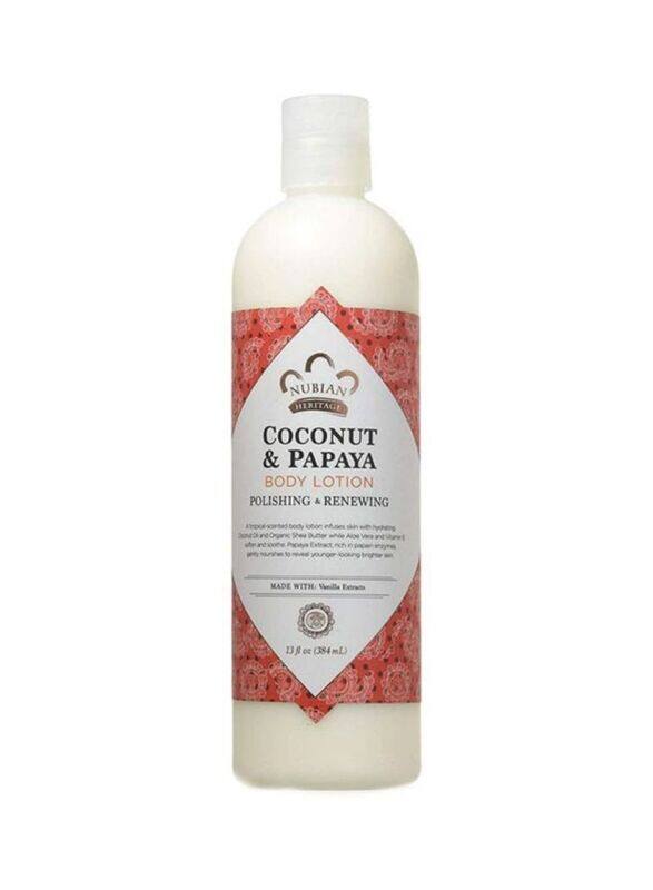 

Nubian Heritage Coconut And Papaya Body Lotion, 13 oz