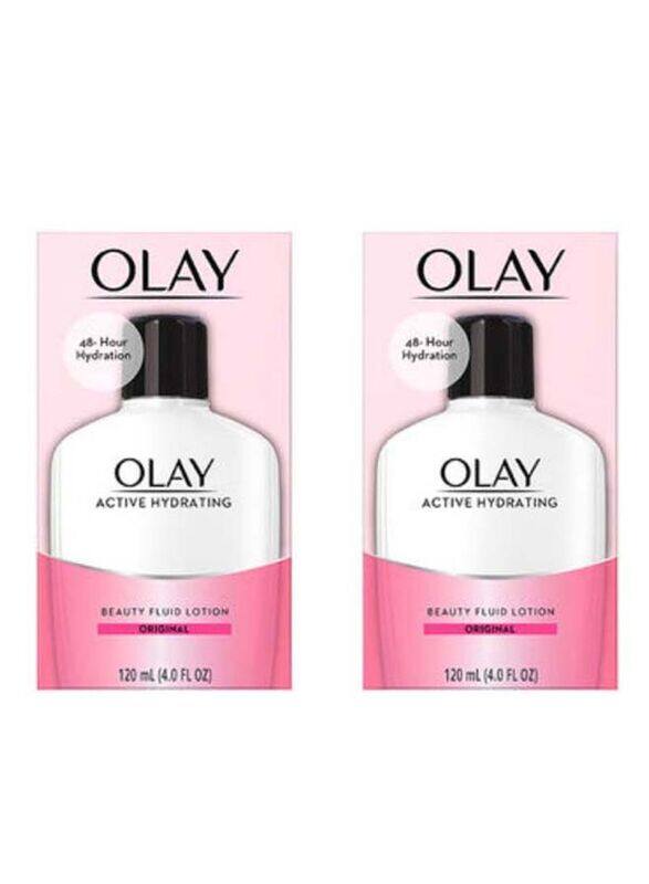 

Olay Active Hydrating Beauty Fluid Lotion, 2 x 4oz