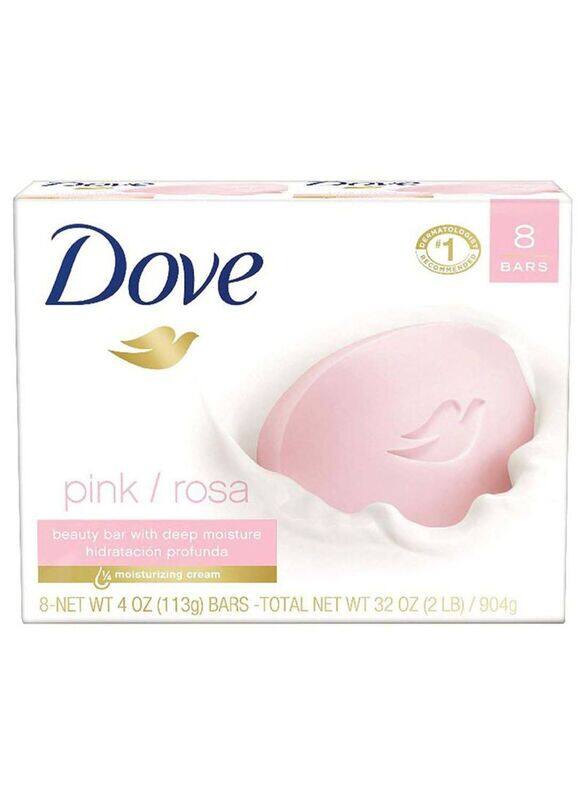 

Dove Pink Rose Beauty Bar with Deep Moisture, 8 x 113gm