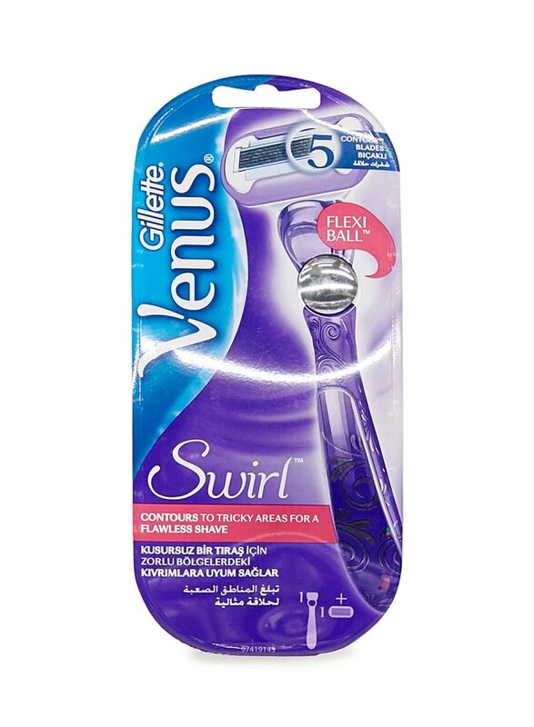 Venus Gillette Swirl Flexibly Women's Razor, 1 Piece