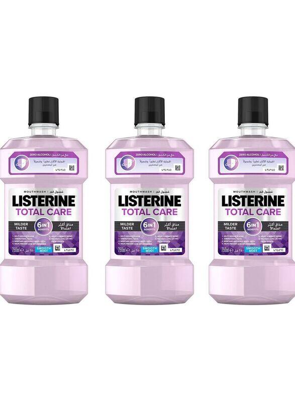 

Listerine Total Care Milder Taste Mouthwash, 250ml, 3 Pieces