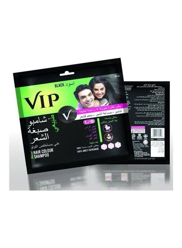 

Vip Hair Colour Shampoo, 40ml, Black