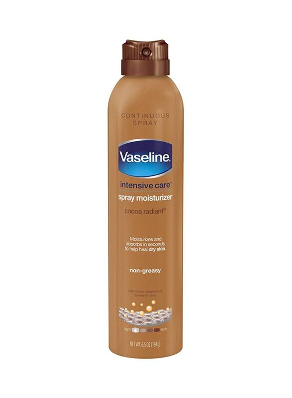 Vaseline Intensive Care Cocoa Radiant Spray Moisturizer, 184gm