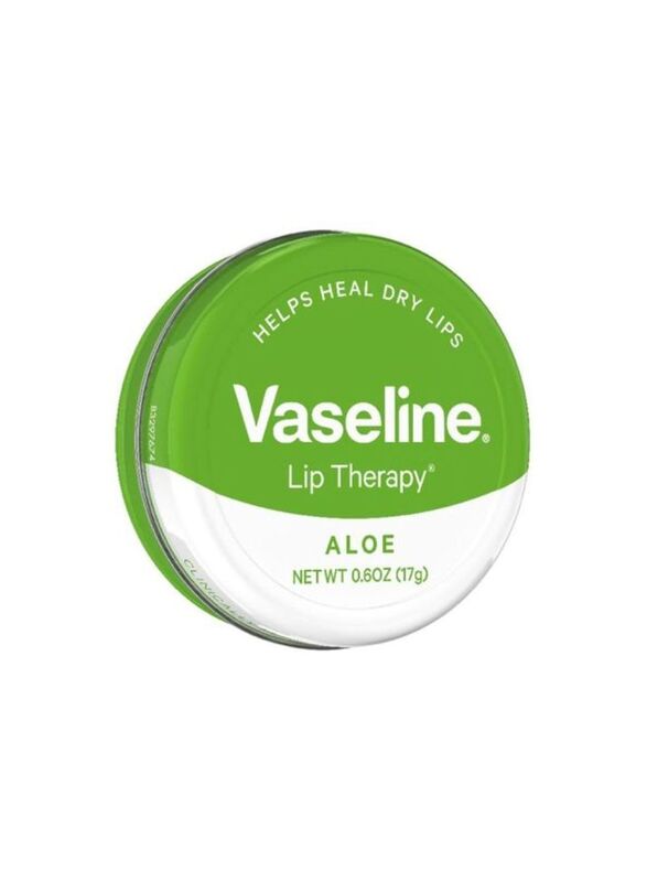 Vaseline Aloe Tin Lip Therapy, White, 17g