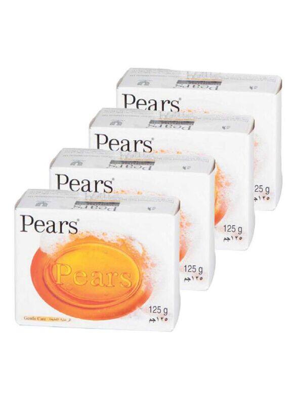 

Pears Amber Gentle Care Soap, Multicolour, 4 x 125 gm