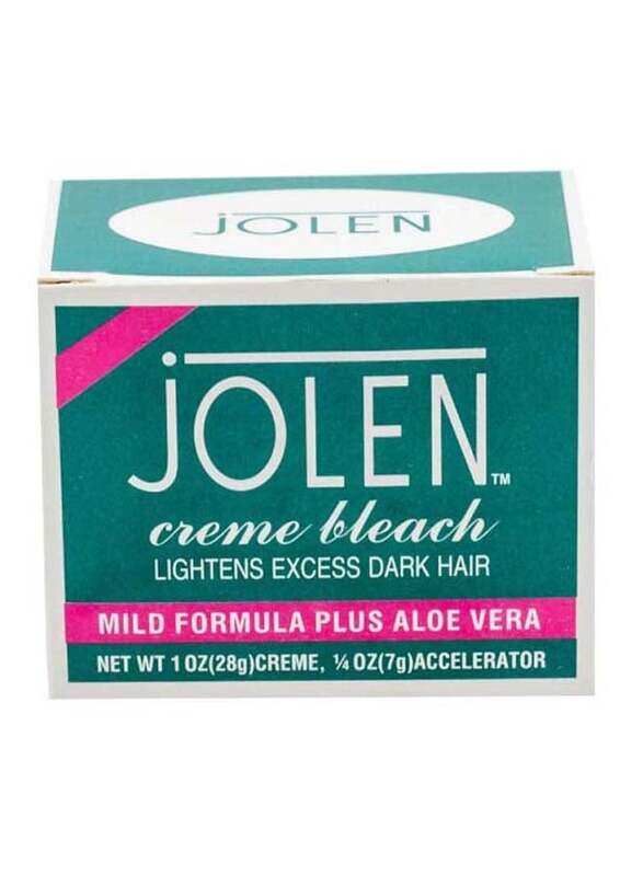 

Jolen Mild Formula Plus Aloe Vera Creme Bleach for All Hair Type, 28gm