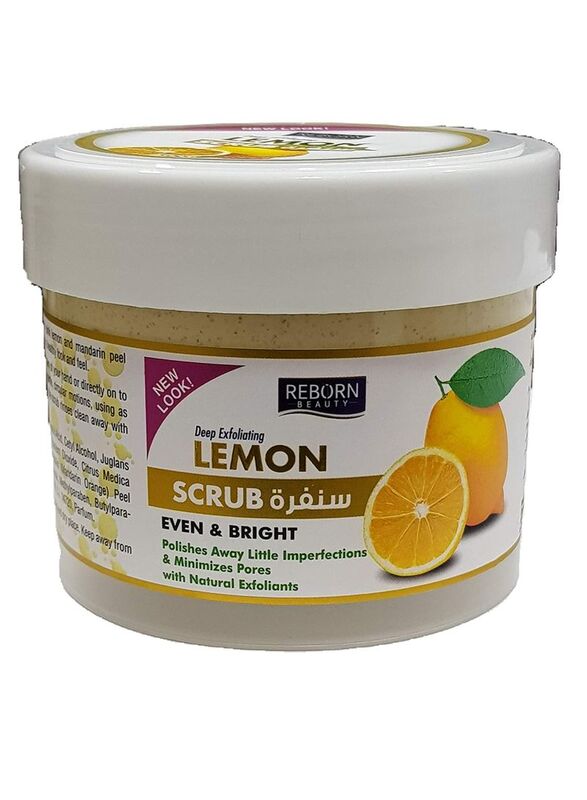 Reborn Whitening Lemon Natural Exfoliating Scrub, 500 ml