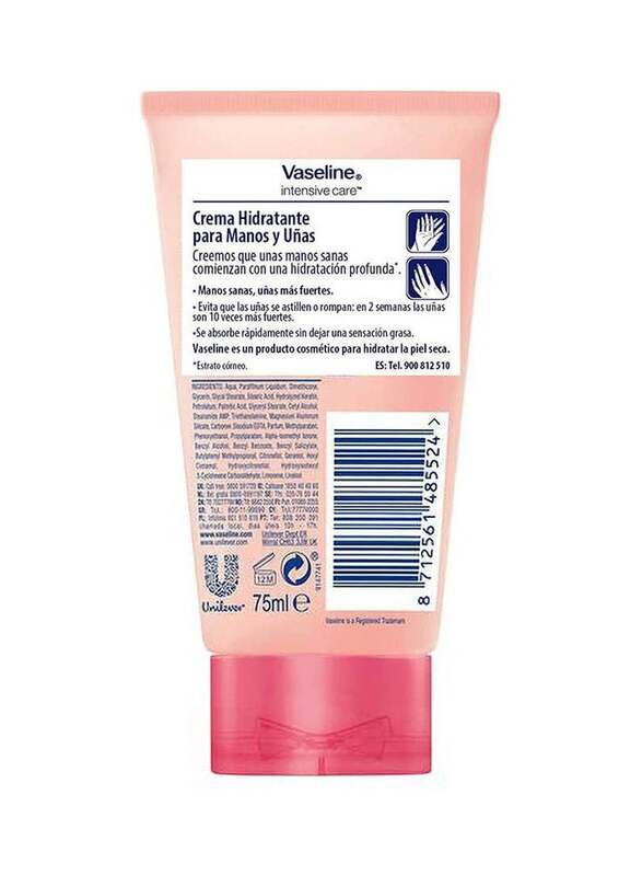 Vaseline Intensive Care Healthy Hands Stronger Nails with Keratin Hand Cream, 75ml