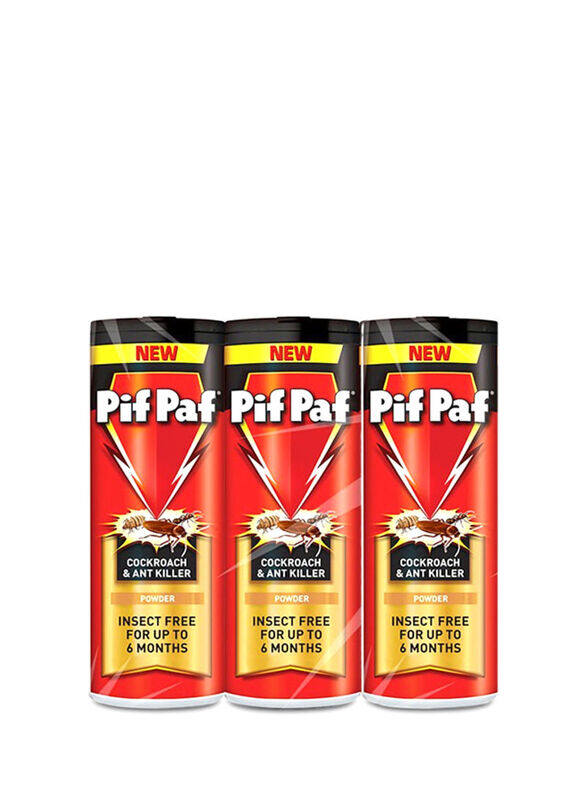 

Pif Paff Cockroach & Ant Killer Powder, 3 x 100 gm