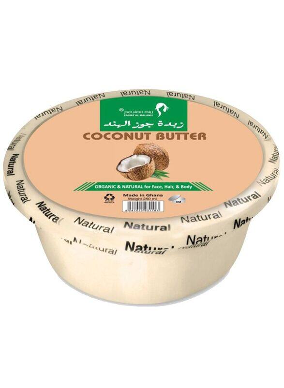 

Zainat Al Malamh Natural Coconut Butter Cream, 250 ml