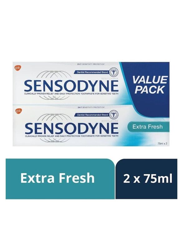 

Sensodyne Extra Fresh Toothpaste, 2 x 75ml